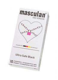 Ультрапрочные презервативы Masculan Ultra Safe Black - 10 шт. - Masculan - купить с доставкой в Арзамасе