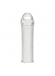 Текстурированная насадка на пенис Clear Textured Penis Enhancing Sleeve Extension - 16,5 см. - BlueLine - в Арзамасе купить с доставкой