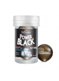 Интимный гель Power Black Hot Ball с охлаждающе-разогревающим эффектом (2 шарика по 3 гр.) - HotFlowers - купить с доставкой в Арзамасе