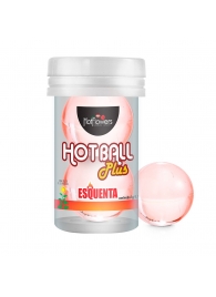 Лубрикант на масляной основе Hot Ball Plus с разогревающим эффектом (2 шарика по 3 гр.) - HotFlowers - купить с доставкой в Арзамасе