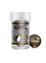 Анальный лубрикант на масляной основе Hot Ball Plus Conforto (2 шарика по 3 гр.) - HotFlowers - купить с доставкой в Арзамасе