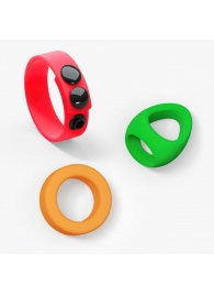 Набор из 3 разноцветных эрекционных колец Kit Neon Ring - Love to Love - в Арзамасе купить с доставкой