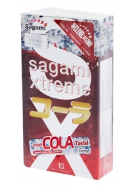 Ароматизированные презервативы Sagami Xtreme COLA - 10 шт. - Sagami - купить с доставкой в Арзамасе