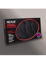 Набор из 3 массажеров простаты чёрного цвета NEXUS ANAL STARTER KIT - Nexus Range - в Арзамасе купить с доставкой