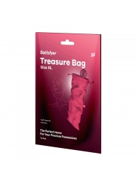 Розовый мешочек для хранения игрушек Treasure Bag XL - Satisfyer - купить с доставкой в Арзамасе