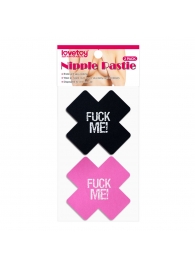 Набор из 2 пар пэстисов Cross Pattern Nipple Pasties - Lovetoy - купить с доставкой в Арзамасе