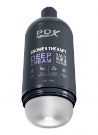 Мастурбатор в бутылке Shower Therapy Deep Cream - Pipedream - в Арзамасе купить с доставкой