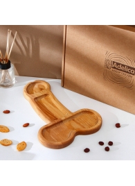 Деревянное блюдо для подачи в форме члена (32,5 х 20 х 1,7 см) - Сима-Ленд - купить с доставкой в Арзамасе