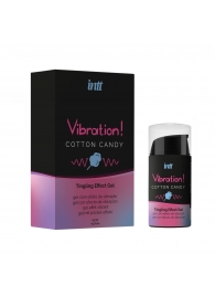 Жидкий вибратор Vibration Cotton Candy с ароматом сахарной ваты - 15 мл. - INTT - купить с доставкой в Арзамасе