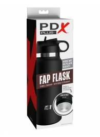 Черный мастурбатор в виде бутылки Fap Flask - Pipedream - в Арзамасе купить с доставкой