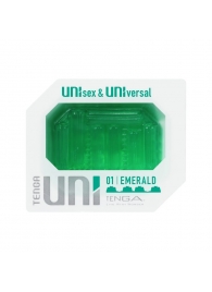 Зеленый мастурбатор-стимулятор Tenga Uni Emerald - Tenga - в Арзамасе купить с доставкой