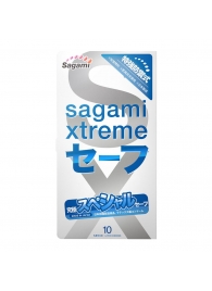 Презервативы Sagami Xtreme Ultrasafe с двойным количеством смазки - 10 шт. - Sagami - купить с доставкой в Арзамасе