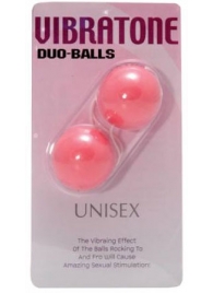 Розовые вагинальные шарики Vibratone DUO-BALLS - Seven Creations