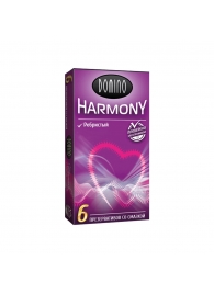 Презервативы с рёбрышками Domino Harmony - 6 шт. - Domino - купить с доставкой в Арзамасе