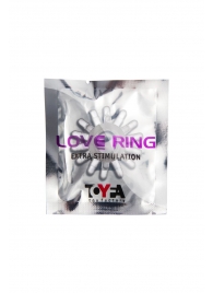 Прозрачное гелевое эрекционное кольцо с шипиками - Toyfa Basic - в Арзамасе купить с доставкой