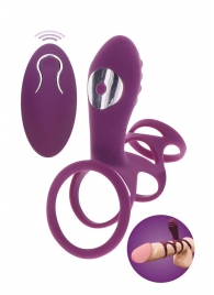 Фиолетовая эрекционная вибронасадка Halo Halo C-Ring Sleeve - Toy Joy - в Арзамасе купить с доставкой