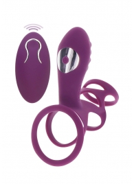 Фиолетовая эрекционная вибронасадка Halo Halo C-Ring Sleeve - Toy Joy - в Арзамасе купить с доставкой