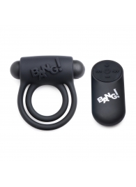 Черное эрекционное виброкольцо 28X Remote Control Vibrating Cock Ring   Bullet - XR Brands - в Арзамасе купить с доставкой