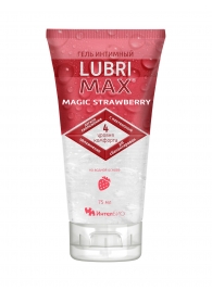 Интимный гель-смазка на водной основе Lubrimax Magic Strawberry - 75 мл. - ИнтелБИО - купить с доставкой в Арзамасе