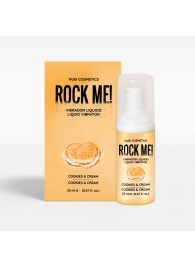 Жидкий вибратор Nuei Rock Me! с ароматом печенья и сливок - 20 мл. - Nuei cosmetics - купить с доставкой в Арзамасе