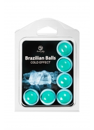 Набор из 6 шариков с массажным маслом Brazilian Balls с охлаждающим эффектом - Secret Play - купить с доставкой в Арзамасе