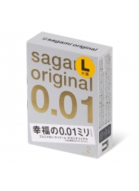 Презервативы Sagami Original 0.01 L-size увеличенного размера - 2 шт. - Sagami - купить с доставкой в Арзамасе