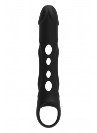 Черная насадка-удлинитель Vibrating Extender With Remote с вибрацией - Dream Toys - в Арзамасе купить с доставкой