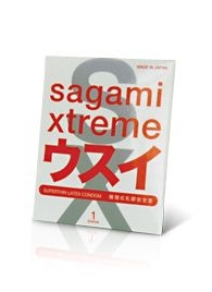 Ультратонкий презерватив Sagami Xtreme SUPERTHIN - 1 шт. - Sagami - купить с доставкой в Арзамасе