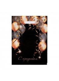 Пакет с вырубной ручкой и принтом в виде шариков (30х40 см) - Сима-Ленд - купить с доставкой в Арзамасе