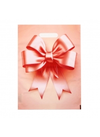 Пакет с принтом в виде банта с вырубной ручкой (30х40 см) - Сима-Ленд - купить с доставкой в Арзамасе