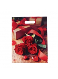 Пакет с принтом в виде роз (31х40 см) - Сима-Ленд - купить с доставкой в Арзамасе