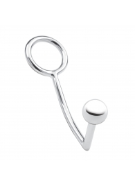 Кольцо на пенис с анальным стимулятором Stainless Steel Anal Hook   Cock Ring - BlueLine - в Арзамасе купить с доставкой
