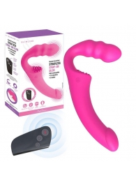 Розовый безремневой страпон Straples Strap-On Dildo - Erokay - купить с доставкой в Арзамасе