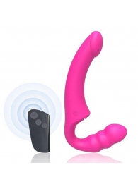 Розовый безремневой страпон Straples Strap-On Dildo - Erokay - купить с доставкой в Арзамасе