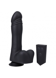 Черная мини-машина на присоске Piston Thruster - Doc Johnson - купить с доставкой в Арзамасе