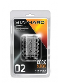 Прозрачная насадка на пенис с шишечками STAY HARD COCK SLEEVE 02 CLEAR - Blush Novelties - в Арзамасе купить с доставкой