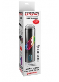 Перезаряжаемый мастурбатор-ротик Extreme Toyz Rechargeable Roto-Bator Mouth - Pipedream - в Арзамасе купить с доставкой