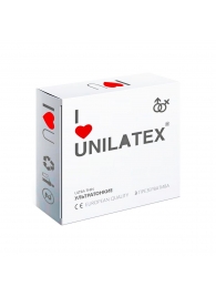 Ультратонкие презервативы Unilatex Ultra Thin - 3 шт. - Unilatex - купить с доставкой в Арзамасе