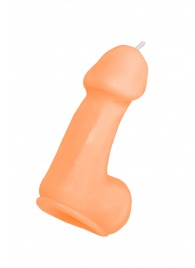 Оранжевая свеча в форме пениса - 47 гр. - Pecado - купить с доставкой в Арзамасе