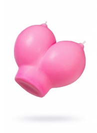 Розовая свеча «Сиськи» - 150 гр. - Pecado - купить с доставкой в Арзамасе