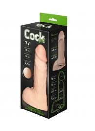 Телесный фаллоудлинитель с мошонкой Cock Next - 19 см. - LOVETOY (А-Полимер) - в Арзамасе купить с доставкой