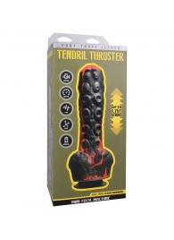 Черно-красная мини-машина на присоске Tendril Thruster - 21,6 см. - Doc Johnson - купить с доставкой в Арзамасе