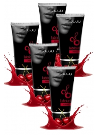 Набор из 5 съедобных лубрикантов JUJU со вкусом вишни - JuJu - купить с доставкой в Арзамасе Набор из 5 съедобных лубрикантов JUJU со вкусом вишни - JuJu - купить с доставкой в Арзамасе