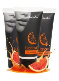 Набор из 3 съедобных лубрикантов JUJU со вкусом грейпфрута - JuJu - купить с доставкой в Арзамасе Набор из 3 съедобных лубрикантов JUJU со вкусом грейпфрута - JuJu - купить с доставкой в Арзамасе