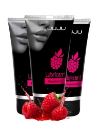 Набор из 3 съедобных лубрикантов JUJU со вкусом малины - JuJu - купить с доставкой в Арзамасе Набор из 3 съедобных лубрикантов JUJU со вкусом малины - JuJu - купить с доставкой в Арзамасе
