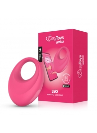 Розовое интерактивное эрекционное виброкольцо Leo - Easy toys - в Арзамасе купить с доставкой