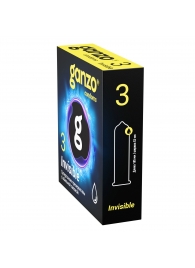 Супертонкие презервативы Ganzo Invisible - 3 шт. - Ganzo - купить с доставкой в Арзамасе