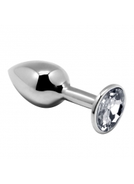 Серебристая анальная втулка с прозрачным кристаллом Mini Metal Butt Plug Size L - 9 см. - Adrien Lastic в Арзамасе Серебристая анальная втулка с прозрачным кристаллом Mini Metal Butt Plug Size L - 9 см. - Adrien Lastic