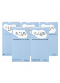 Набор из 5 упаковок ультратонких презервативов Pleasure Lab (по 12 шт.) - Pleasure Lab - купить с доставкой в Арзамасе