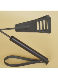 Черный кожаный стек «Сириус» - 60 см. - Sitabella - купить с доставкой в Арзамасе